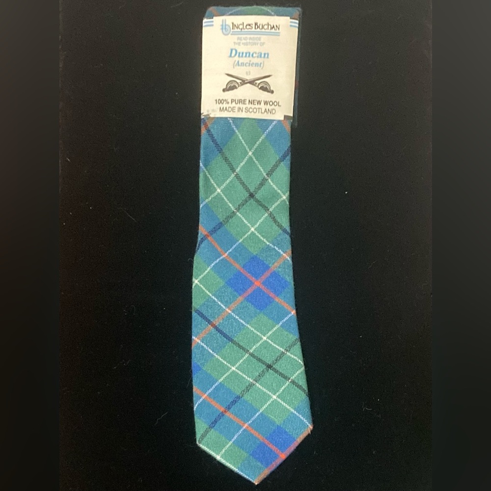 Ingles Buchan Duncan Tartan Tie NWT